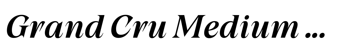 Grand Cru Medium S Italic